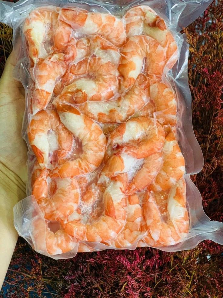 Vacuum-packed frozen prawns by MG Royal Empire, premium seafood supplier in Tujereng, The Gambia.