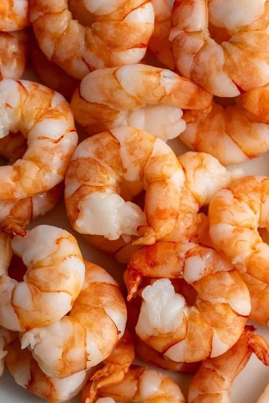 Cooked and peeled shrimp supplied by MG Royal Empire, premium seafood distributor based in Tujereng, The Gambia.